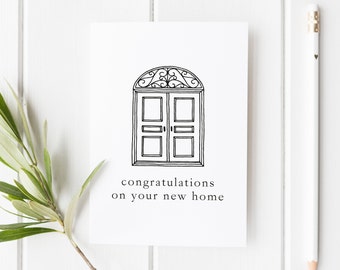 New Home Card, Housewarming Card, Congratulations New House, First Home Card, Moving House Card, Happy New Home, Moving In Card