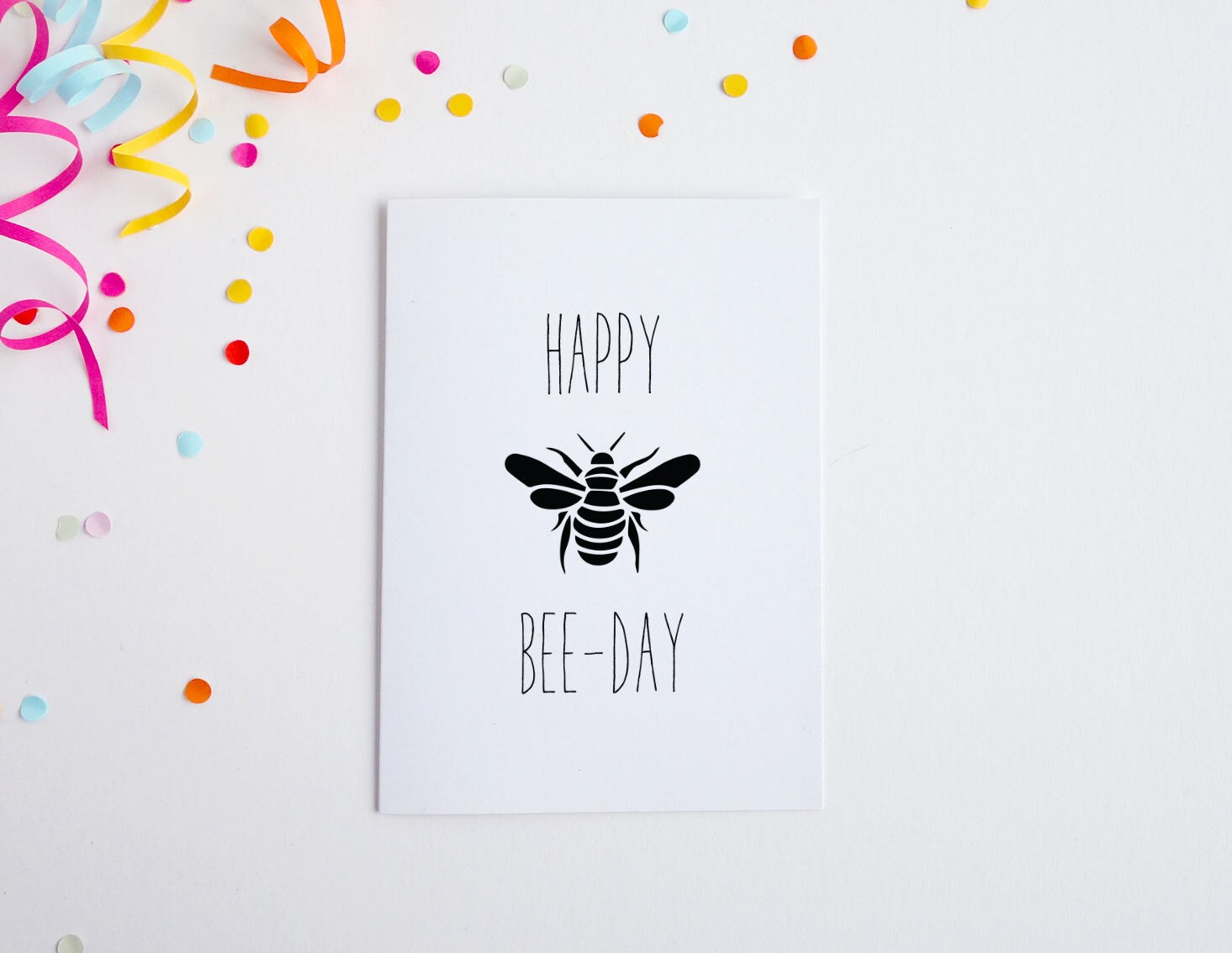 Happy Bee Day Funny Birthday Card Pun Birthday Card Etsy Happy Bee Day Funny Birthday Card Pun Birthday Card Etsy