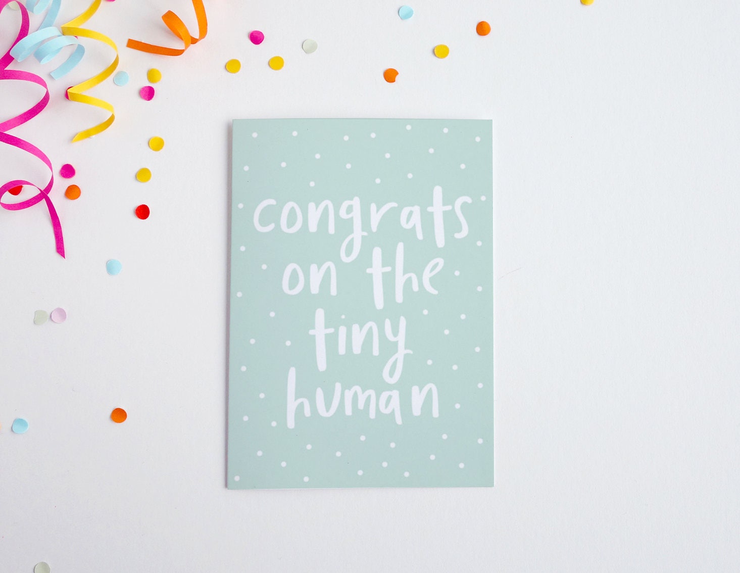 Congrats On The Tiny Human, Funny New Baby Card, Congratulations New …