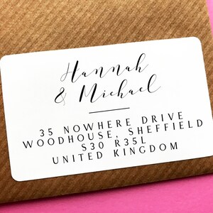 200 Personalized Return Address Labels - Custom Adhesive Stickers, 56x25mm