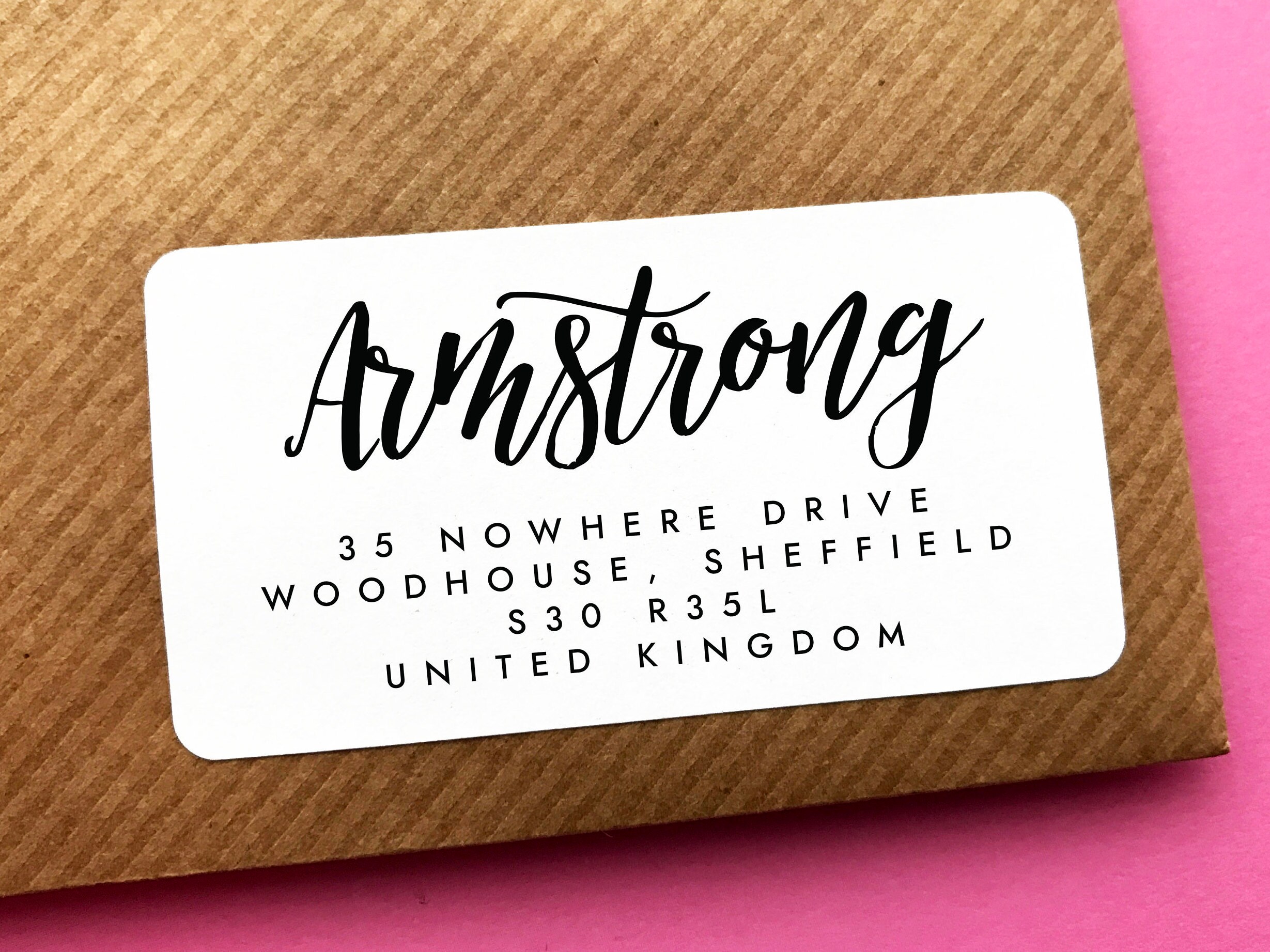 Return Address Label Family Address Label Calligraphy Etsy UK