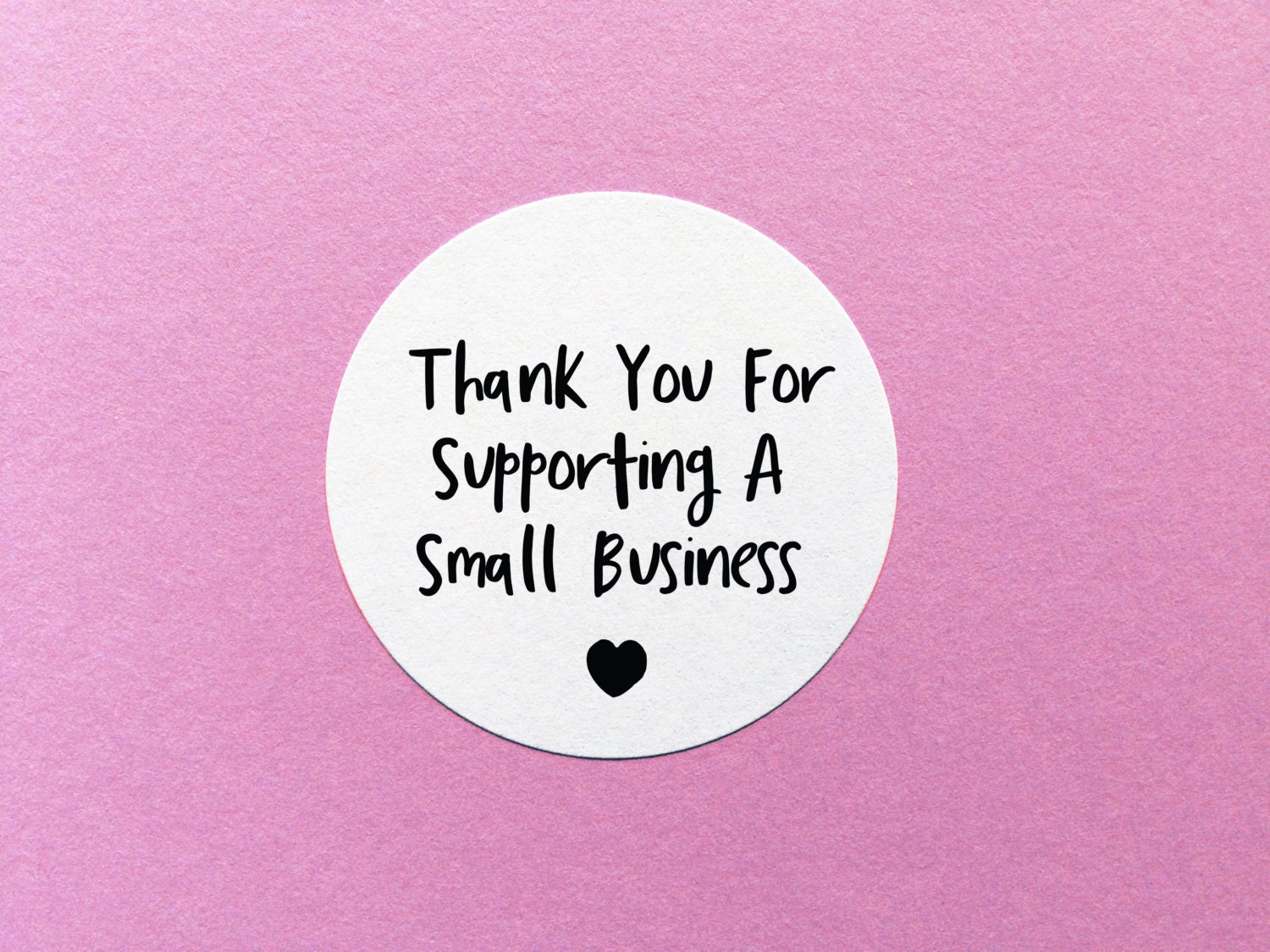 Thank You Stickers, Small Business Label, Thank You For Supporting A …