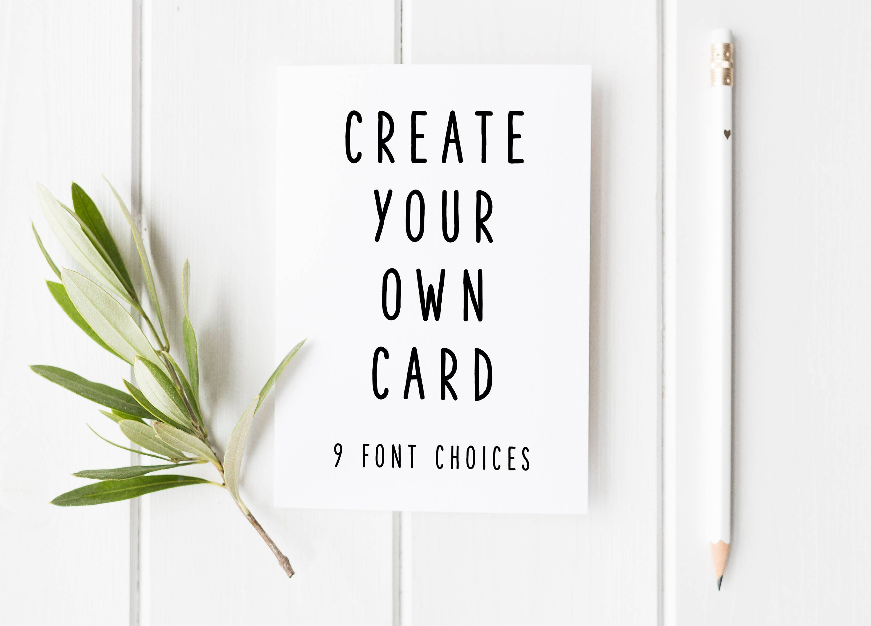 Create Your Own Card, Personalised Card, Custom Birthday Card, Custom…