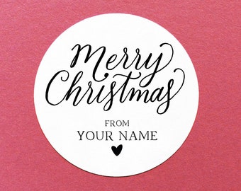 Christmas Sticker, Merry Christmas Labels, Stickers For Christmas Gifts, Personalised Christmas Stickers, Stickers For Christmas Card