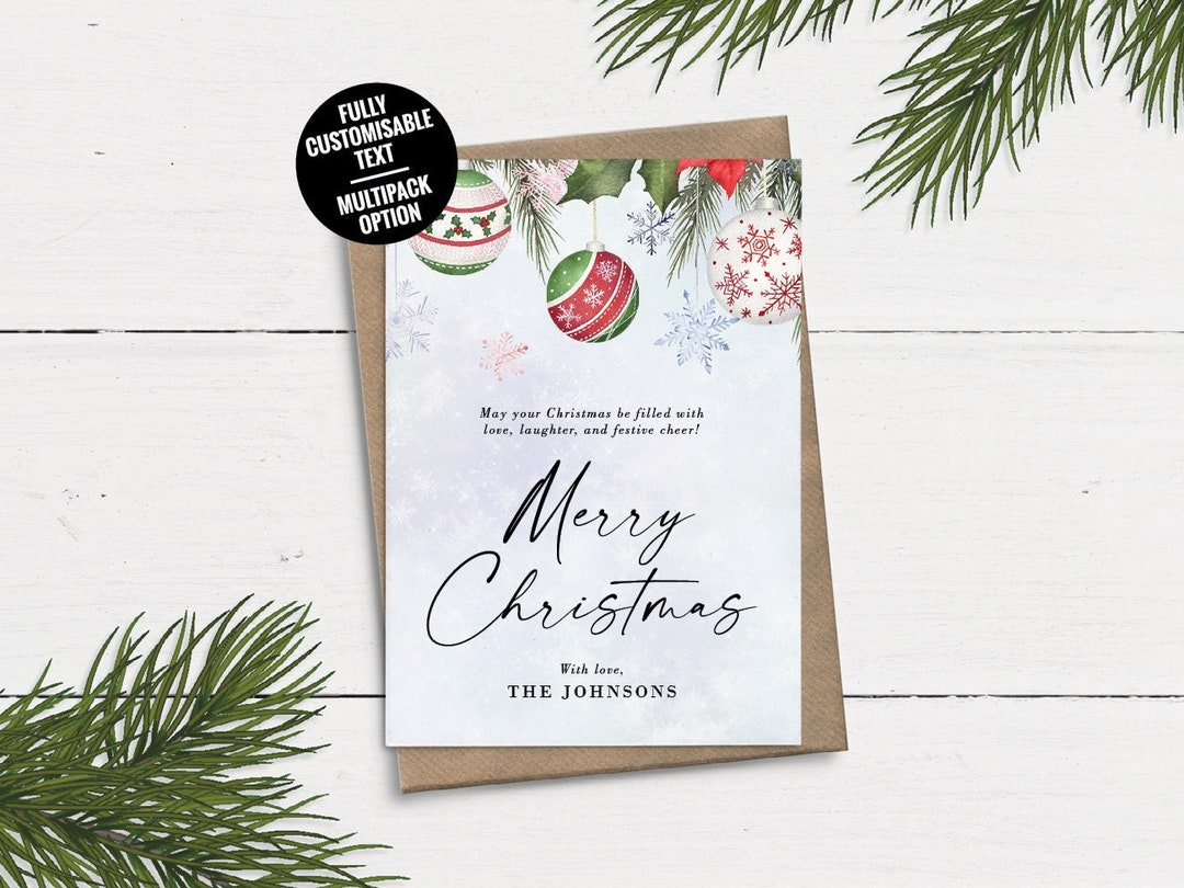 Bulk Personalised Christmas Cards