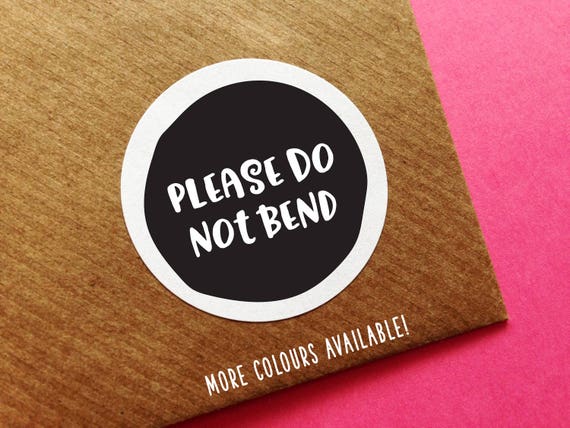 Do Not Bend Labels Please Do Not Bend Label Fragile Etsy