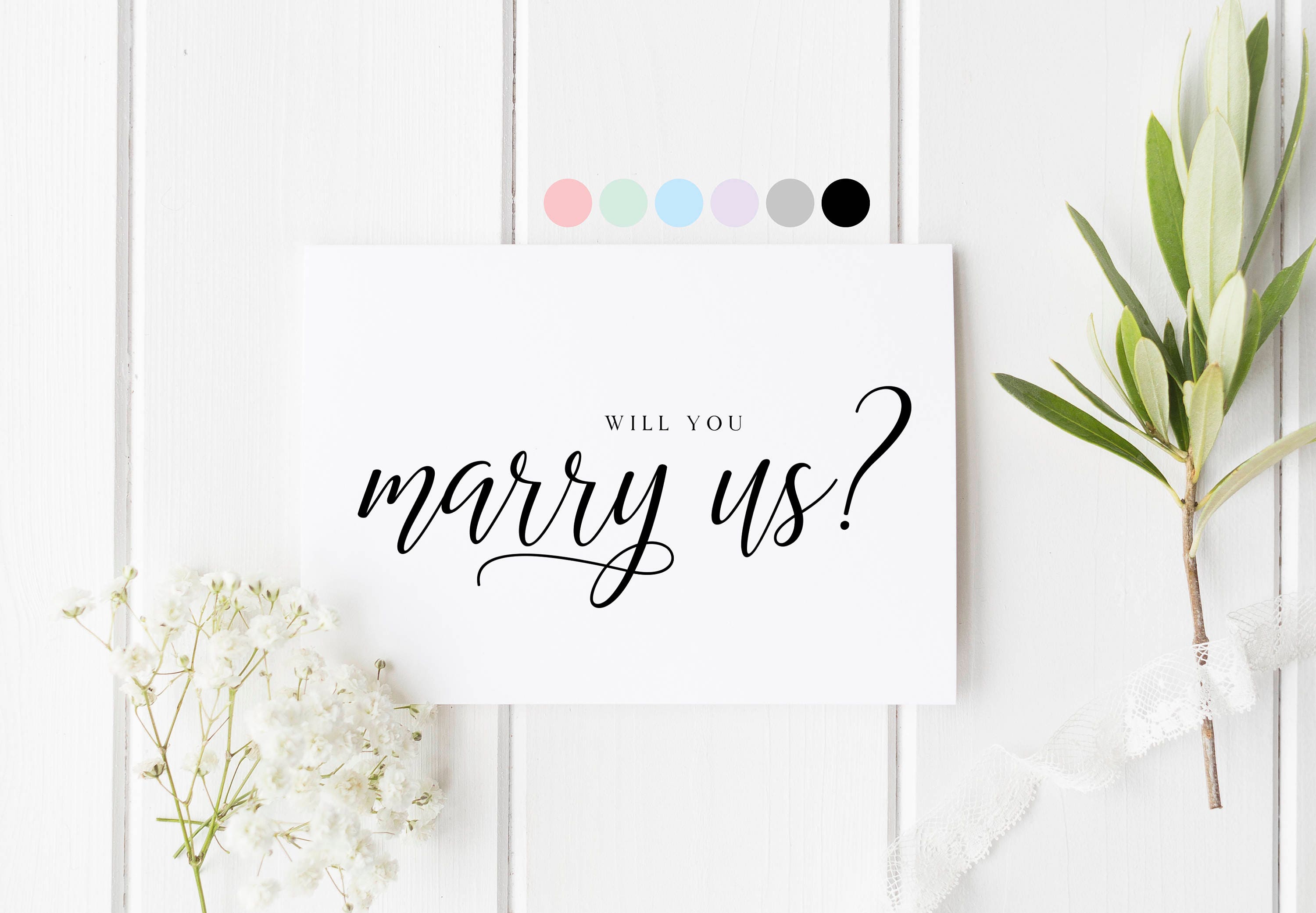 Will You Marry Us Card, Will You Be Our Officiant, Officiant Wedding …