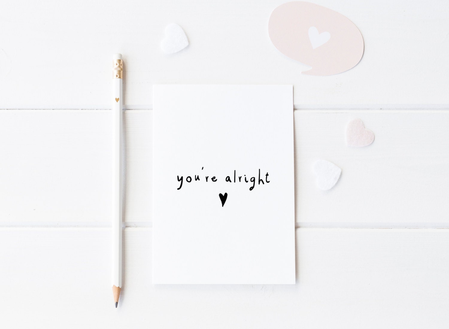 Funny You're Alright Card, Anniversary Card, Funny Card Boyfriend…