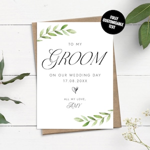 Carte de mariage pour le marié, Carte de mariage pour mari, Carte de mariage pour le marié, Carte de mariage personnalisée pour le marié, Carte de visite personnalisée