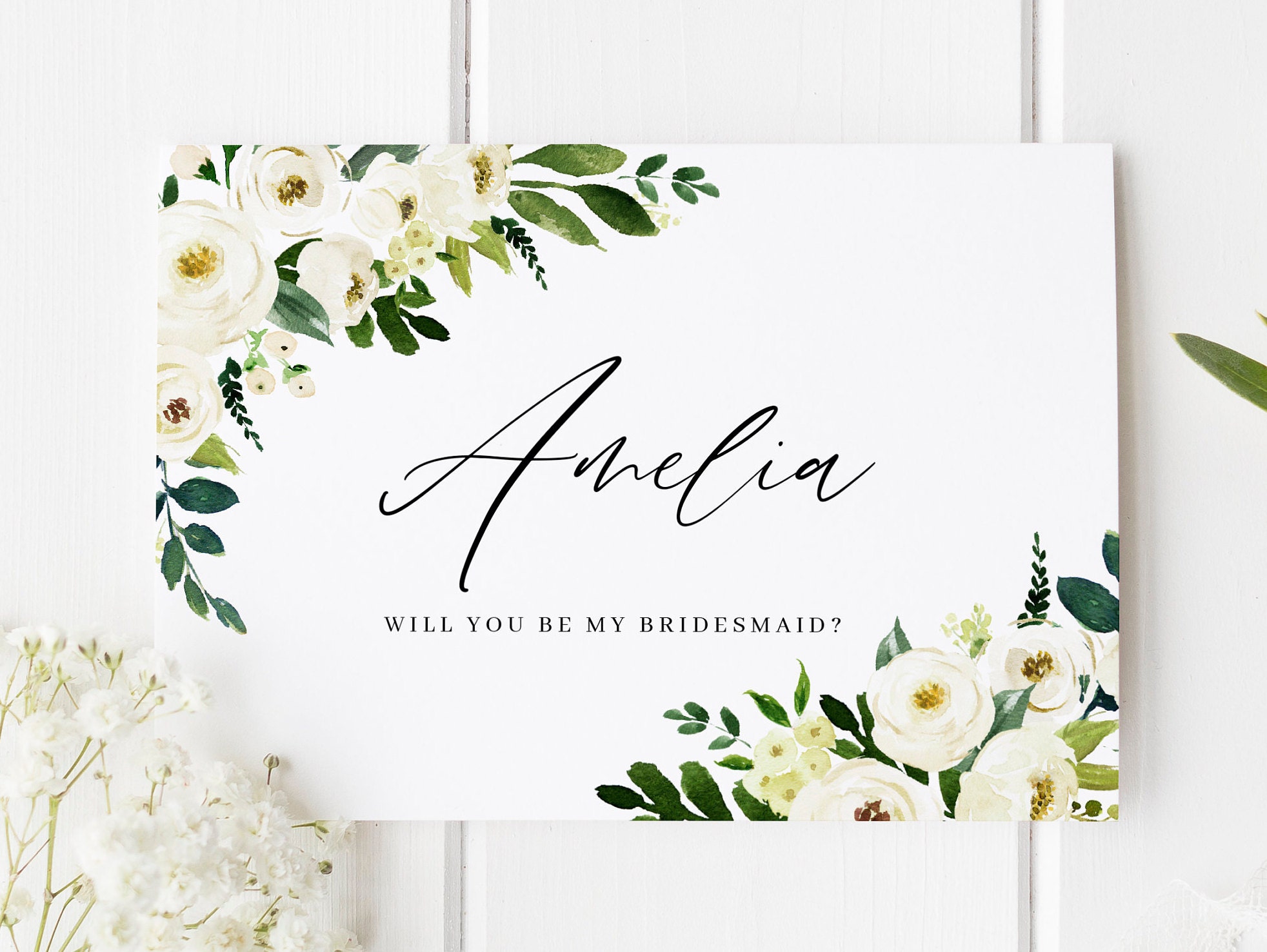 Will You Be My Bridesmaid Card, Classic Bridesmaid Proposal, Bridesma…