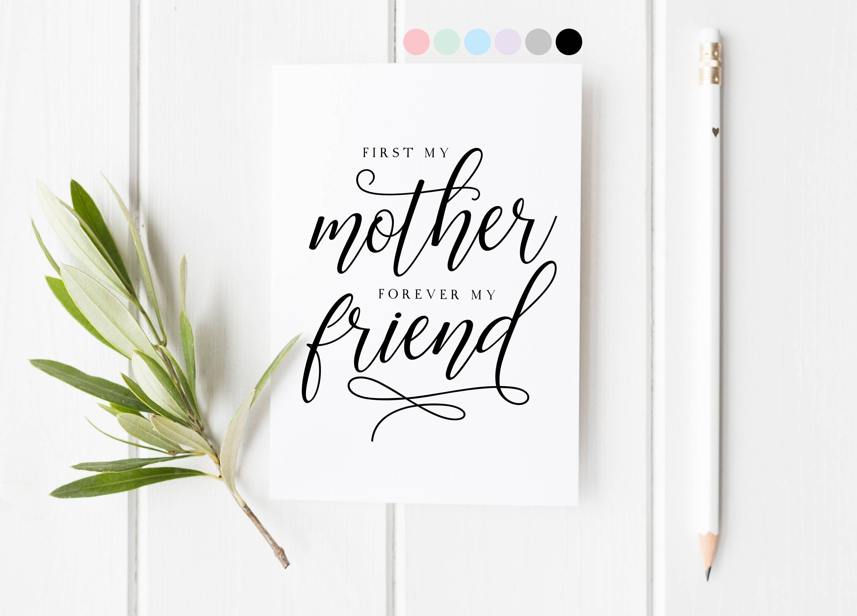 First My Mother Forever My Friend, To My Mum On My Wedding Day, Mothe…