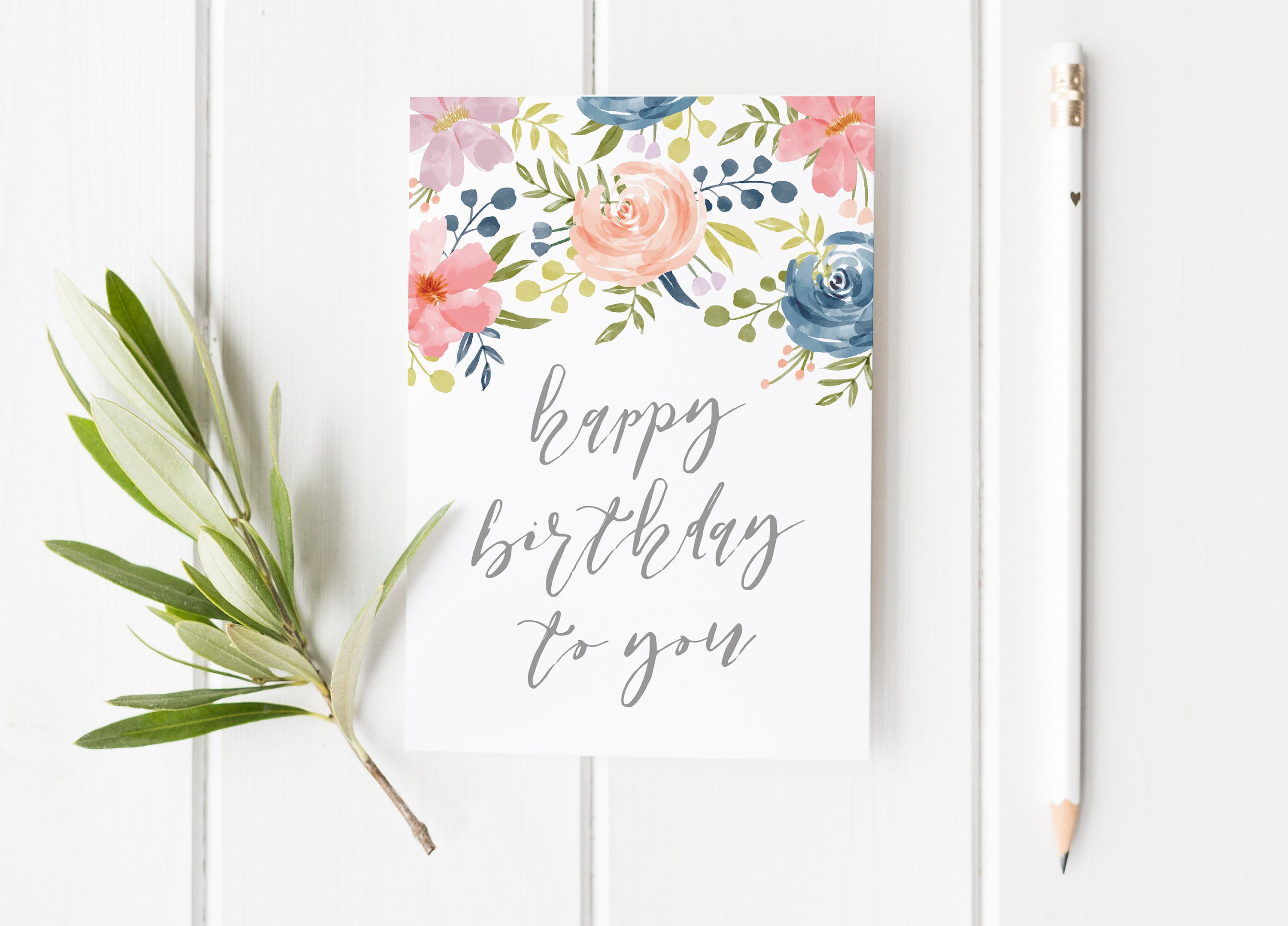 Pretty wildflowers Same day dispatch if ordered by 1pm. Personalised Stunning card 105th Birthday card Meadow flowers
