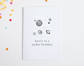Stellar Birthday Card, Funny Birthday Card, Birthday Card For Friend, Space Birthday Card, Birthday Card Boyfriend, Birthday Card For Him