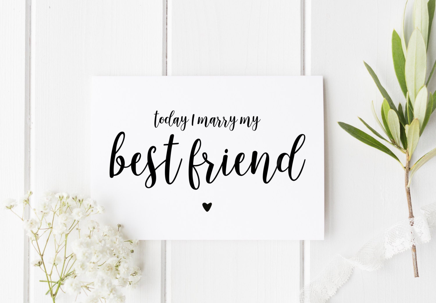 Today I Marry My Best Friend Card, Pretty I Can't Wait to Marry You Card,  See You at the Altar Card, Card for Groom, Bride Wedding Day Card - Etsy, image size:1500x1041