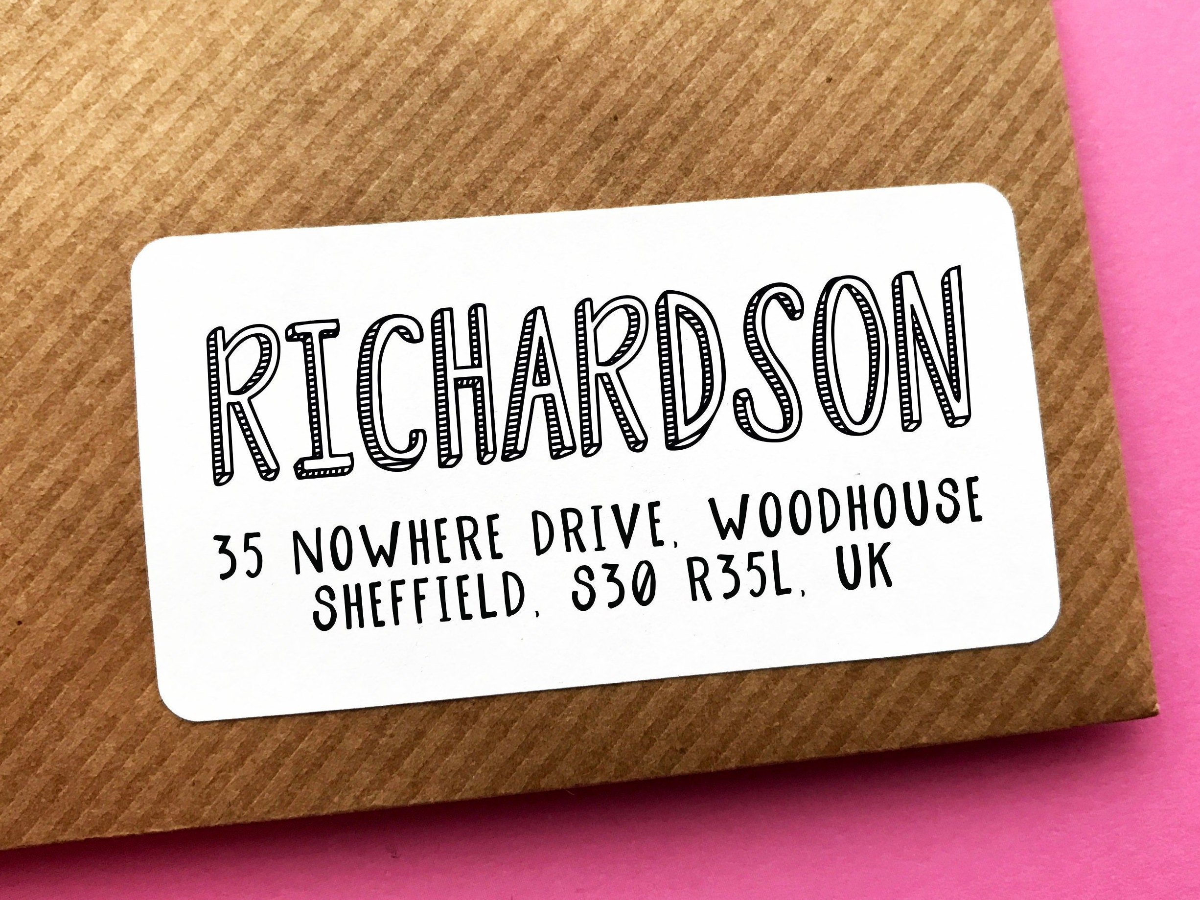 Return Address Label Family Address Sticker Fun Address Etsy UK