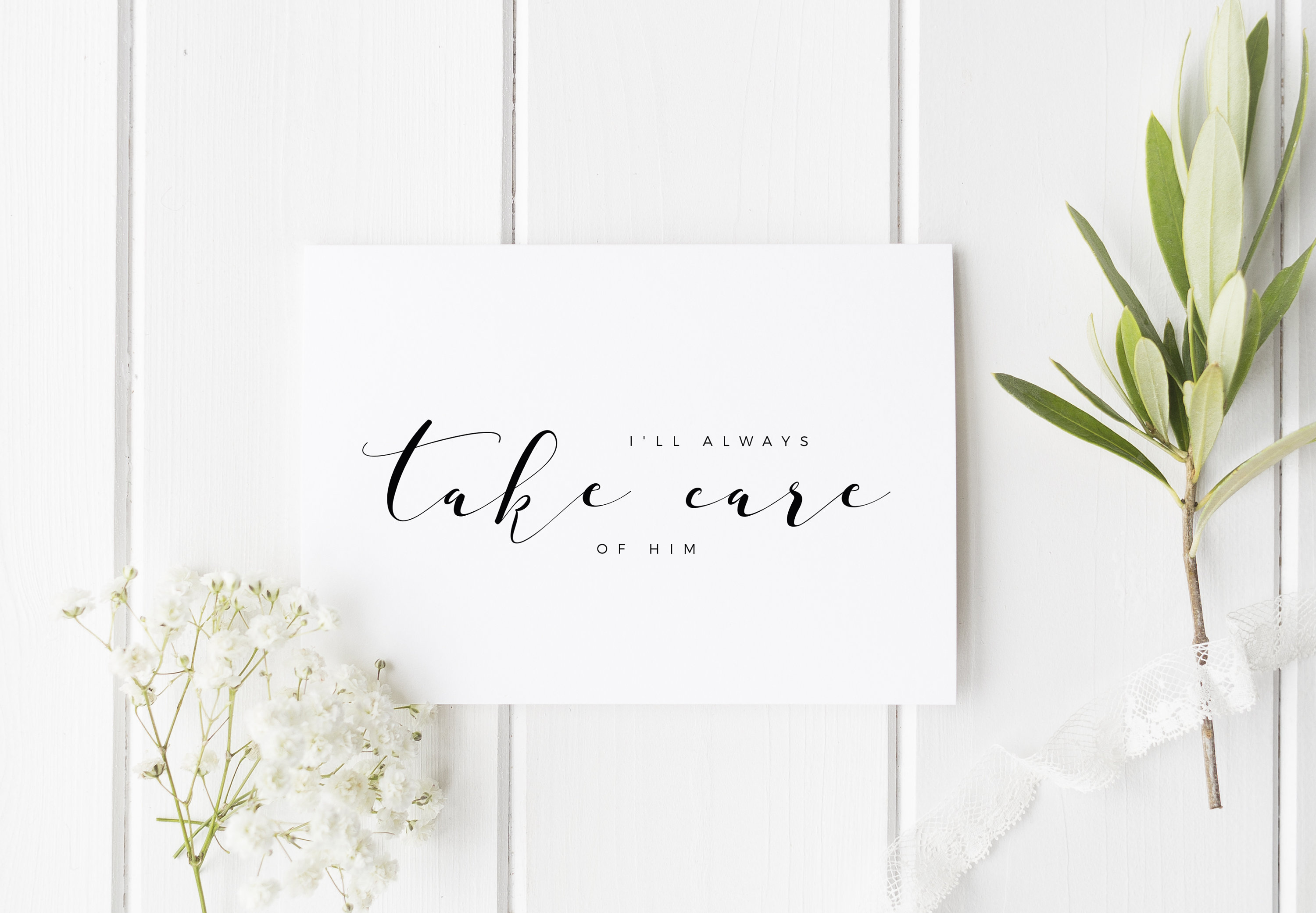 I'll Always Take Care Of Him Card, Card For Parents In Law, Mothe…