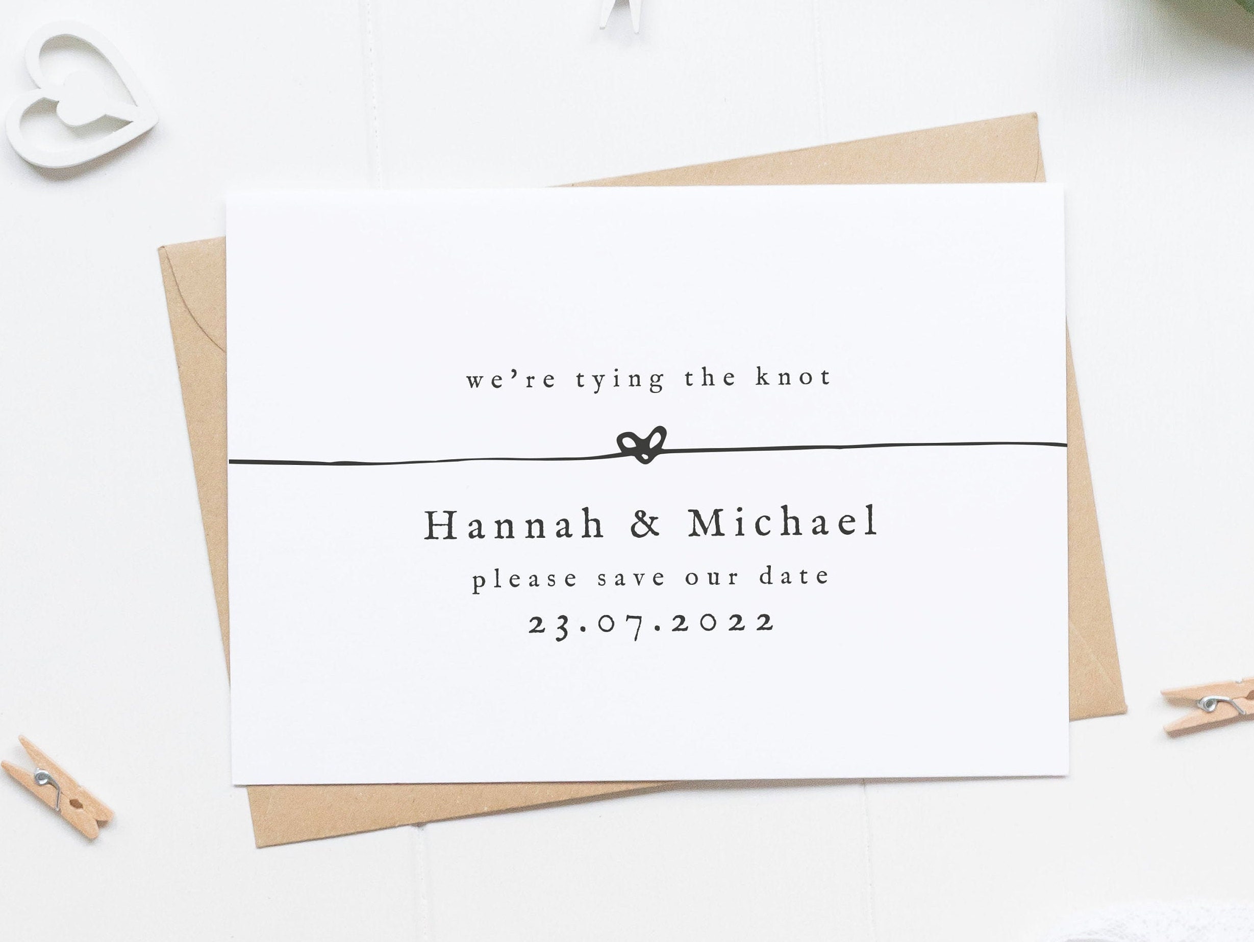 the knot save the date