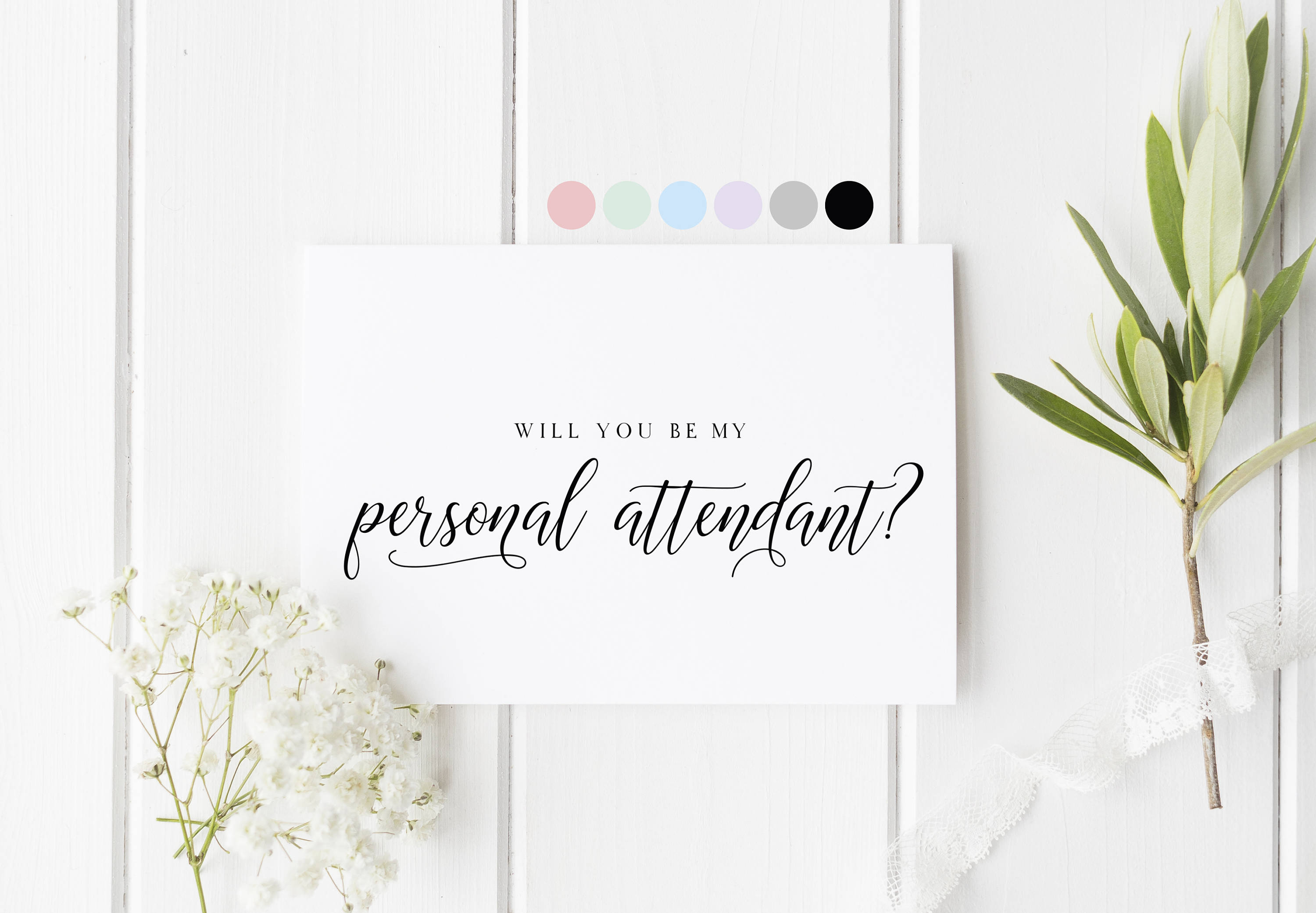 Will You Be My Personal Attendant, Card For Personal Attendant, Perso…