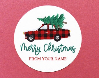 Christmas Sticker, Personalised Christmas Stickers, Merry Christmas Labels, Stickers For Christmas Gifts, Stickers For Christmas Card