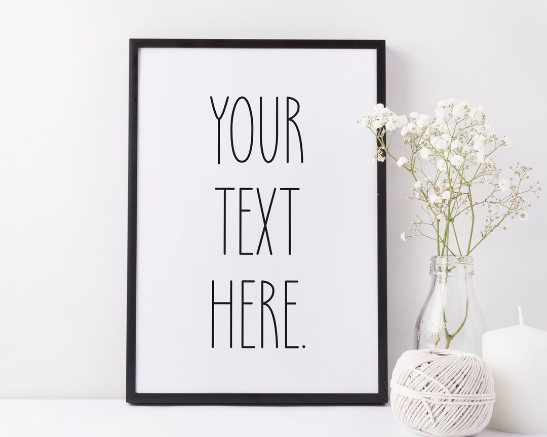 Custom Text Print Song Lyrics Print Custom Quote Print - Etsy UK