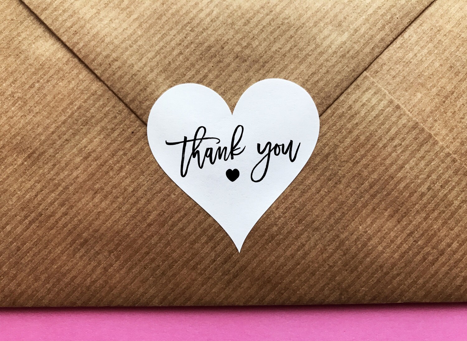 Thank You Stickers, Thank You Heart Stickers, Wedding Stickers, Weddi…