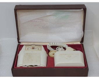 Remington Lektronic Electric Shaver Model BOS w/ Case Vintage Mid Century 1960's