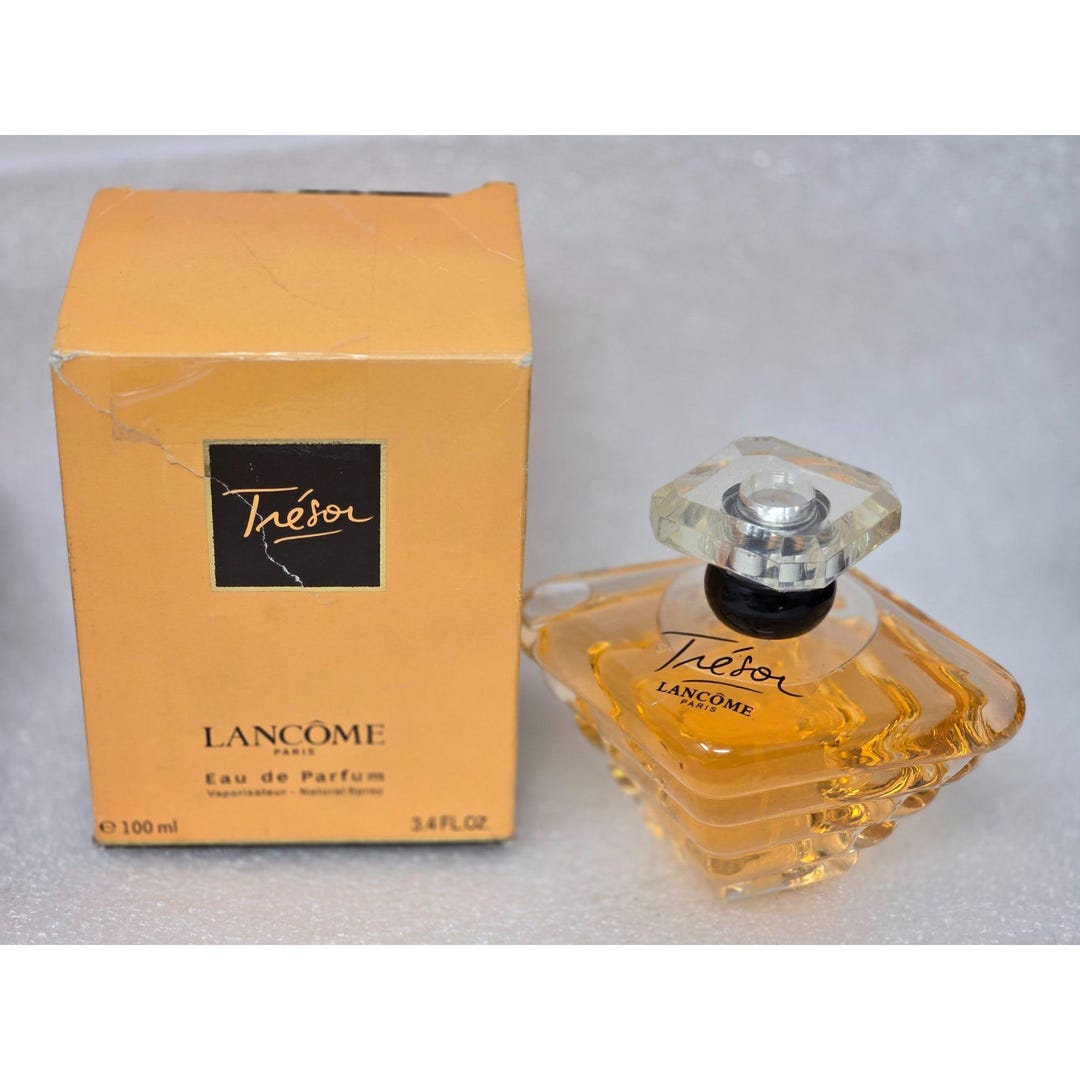 Vintage Lancome Tresor Eau De Parfum Perfume 3.4 Fl Oz 100ml With
