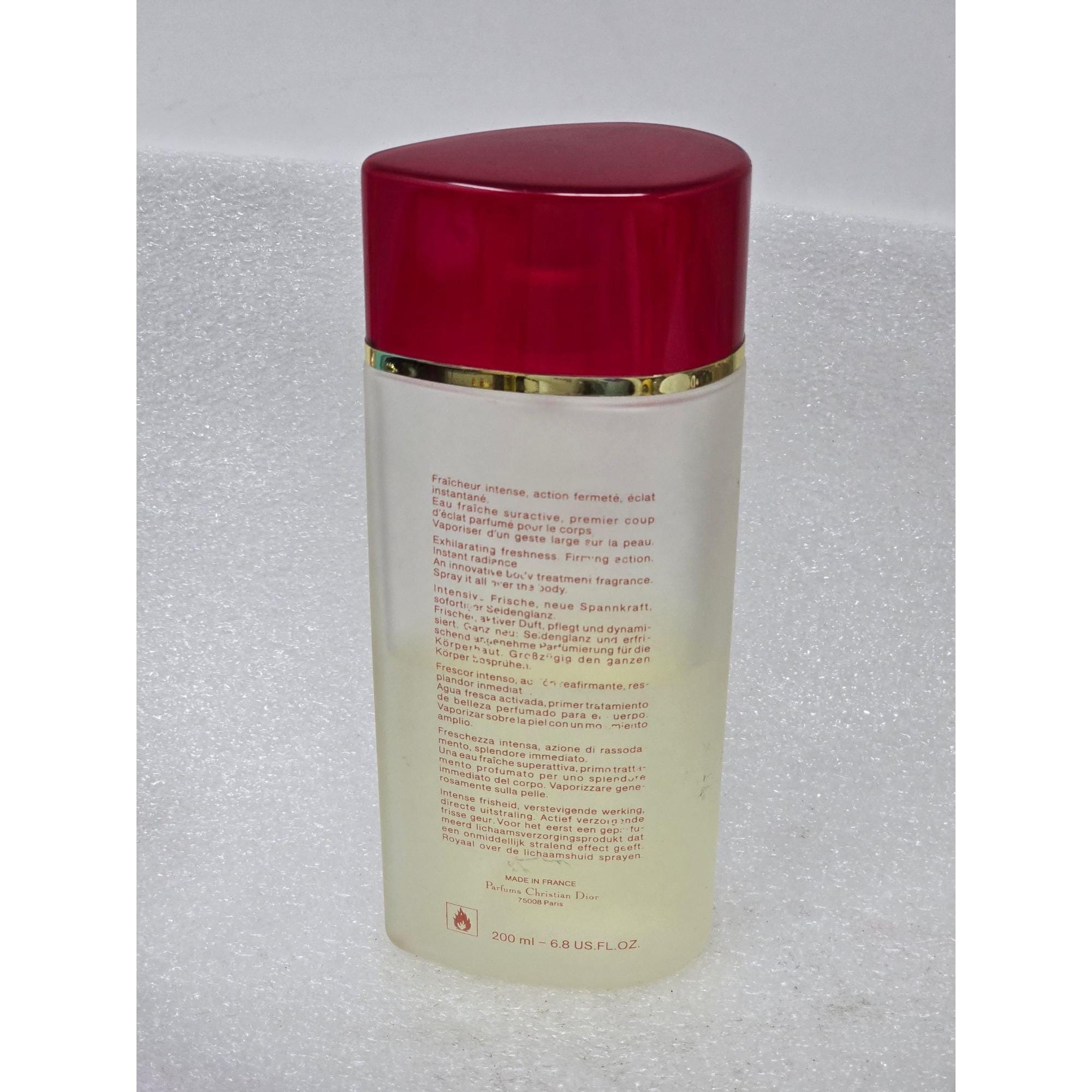 Christian Dior Eau Svelte Body Treatment Fragrance 6.8 Oz 50% Full