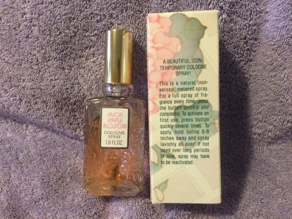 Vintage Avon Apple Blossom Cologne Vintage AVON BROCADE 1 Oz Cologne