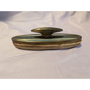 Antik viktoriansk nagelbuffert i sterlingsilver, vintage