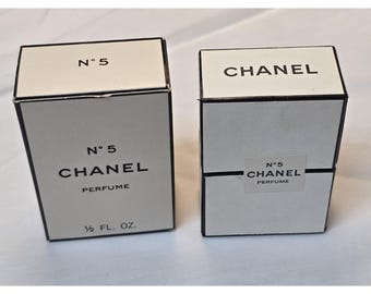 Perfume vintage Chanel No. 5, 15 ml, sellado en caja.