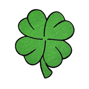 Four Leaf Clover Embroidered Iron-on Patch