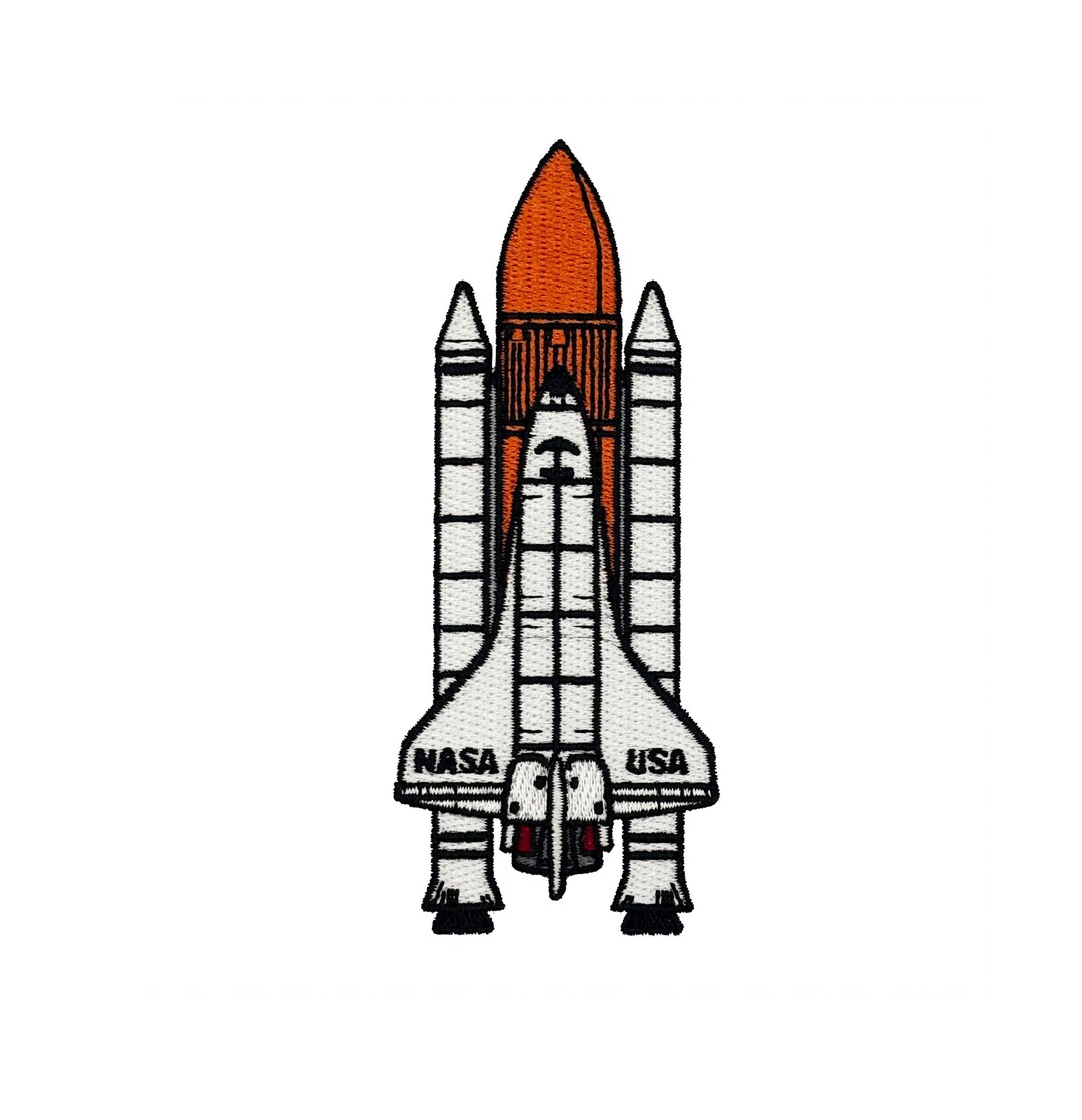 Nasa Space Shuttle Embroidered Iron-on Patch - Etsy