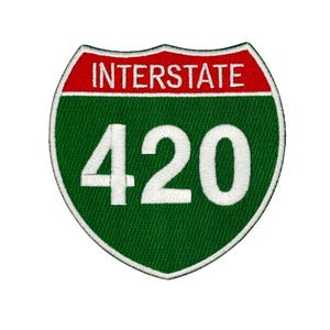 Interstate 420 Embroidered Iron-on Patch