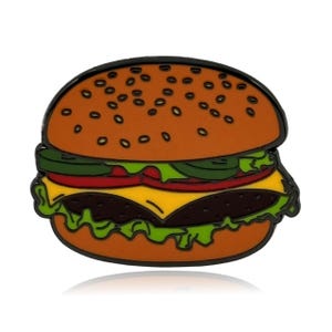 Cheeseburger Enamel Pin