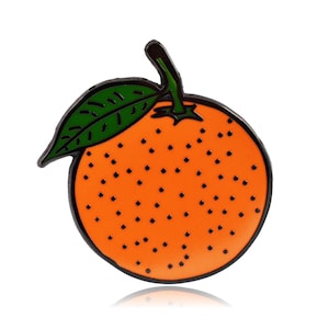 Orange Enamel Pin