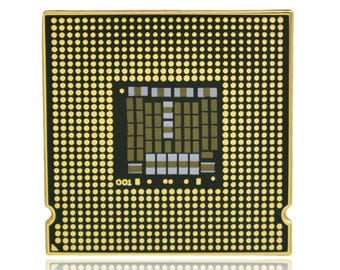 CPU Processor Chip Hard Enamel Pin