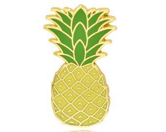 Spilla vintage a forma di ananas color oro, da 1,5 pollici, con