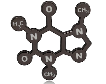 カフェイン分子エナメルピン