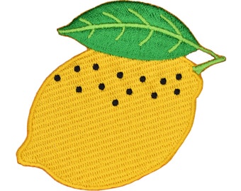 Lemon Embroidered Iron-on Patch