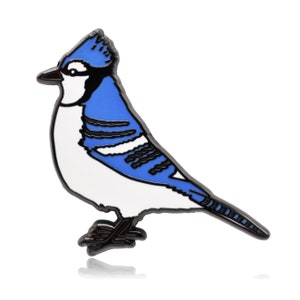Blauhäher Vogel Hard Emaille Pin