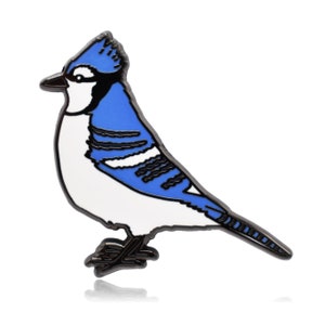 Blue Jay Bird Hard Enamel Pin