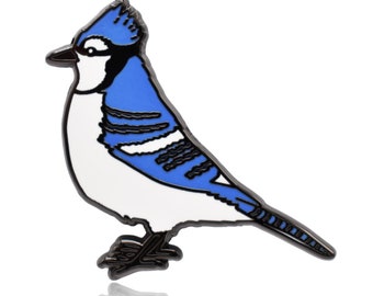 Blue Jay Bird Hard Enamel Pin