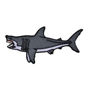 Megalodon Embroidered Iron-on Patch
