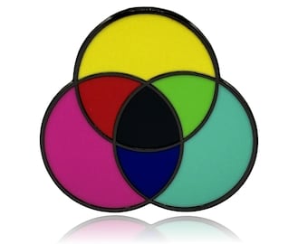 CMYK Color Model Enamel Pin
