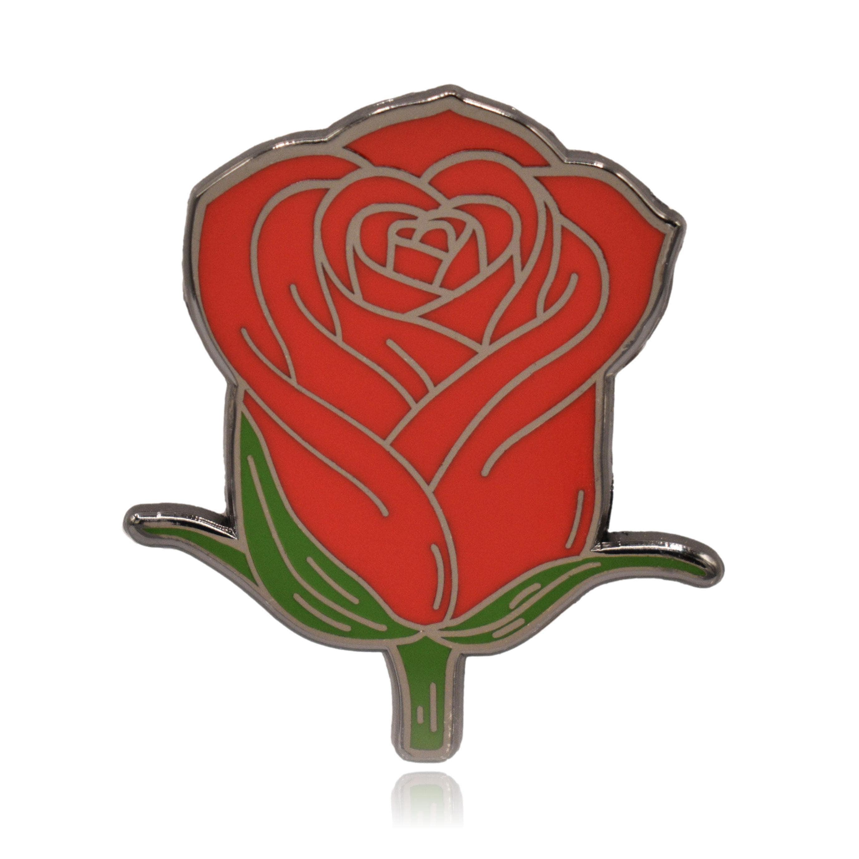 Rose Flower Hard Enamel Pin - Etsy