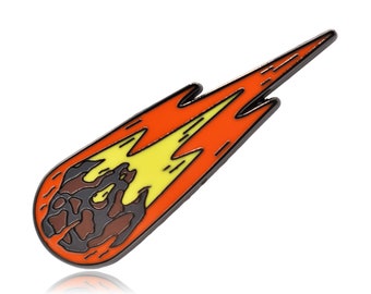 Asteroid Meteor Enamel Pin