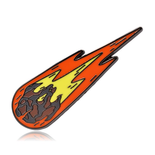 Asteroid Meteor Enamel Pin