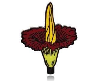 Titan Arum Flower Hard Enamel Pin