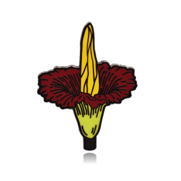 Titan Arum Flower Hard Enamel Pin